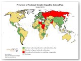 Presencia de la estadística nacional del plan de acción de igualdad de género