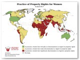 Estadística de la práctica de los derechos de propiedad de la mujer