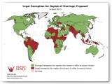 Exención legal para violadores si el matrimonio propone estadística