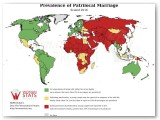 Prevalencia de la estadística del matrimonio patrilocal