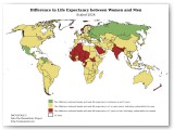 Difference in Life Expectancy between Women and Men statistic